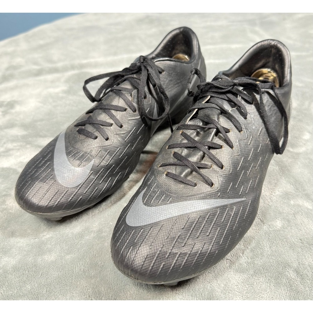 Nike Mercurial Vapor Mens Soccer Cleats Black Silver FG Football Boots‎